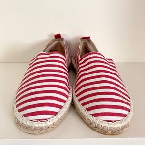 Candy stripe espadrilles loafers